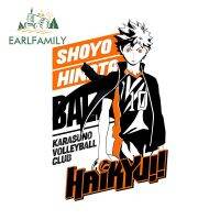 EARLFAMILY 13ซม. X 8.3ซม. Haikyu รูปลอกสติ๊กเกอร์ไวนิลติดรถยนต์บดแล็ปท็อป Aquaflask อุปกรณ์เสริมรถยนต์กราฟิก Windows