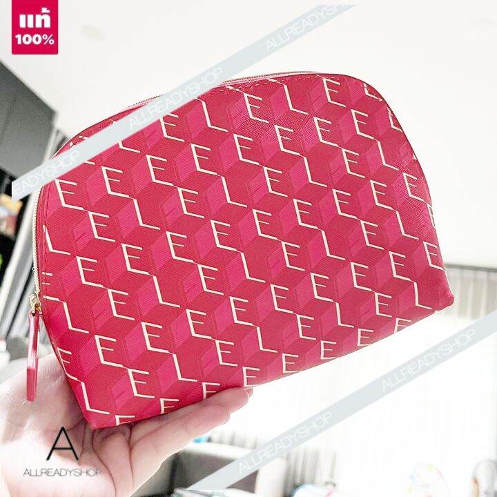 🔥🔥🔥 ของแท้ ESTEE LAUDER Cosmetic bag RED EL กระเป๋าอเนกประสงค์ กระเป๋า
