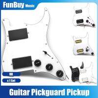 HH ซีรีส์โหลดแผ่นขูดแบบมีสายสำเร็จรูป2 Humbucker คอยล์เก็บ Pickguard กีตาร์สำหรับ ST Guitarra