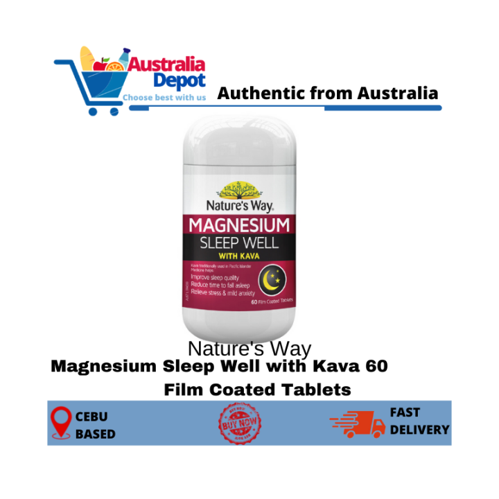 Nature's Way Magnesium Sleep Well with Kava 60 Film Coated Tablets Lazada PH