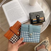 COD KKW MALL Dompet Perempuan Pendek Womens Coin Purse Short Purse Ins Simple Fashion PU Credit Card Cover Leather Change Card Wallet