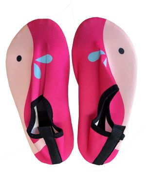 DrySuper รองเท้าเดินชายหาดเด็ก วาฬ-ชมพู