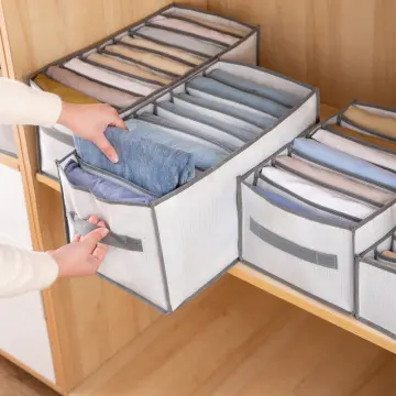 7 Grids Clothes Drawer Organizer Foldable Wardrobe Clothes Storage