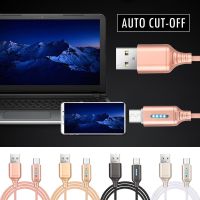 OKDEALS สายซิงค์ข้อมูลแอนดรอยด์ประเภท C,สายเครื่องชาร์จ USB ตัดการเชื่อมต่ออัตโนมัติปรับปรุงใหม่2A