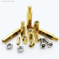 ✴♂ 10/50pcs Solid Brass Copper M2 Hex Standoff Hexagon Support Pillar Male-Female Female Spacer Bolt For PCB Board out thread 3mm