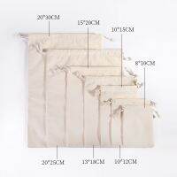 [HOT YAPJLIXCXWW 549] 10Pcs Cotton Drawstring Storage กระเป๋าคริสต์มาสงานแต่งงานของขวัญ DIY กระเป๋าธรรมดา Reusable Home จัดระเบียบ Dustbag 8X10 10X12 10X15 20X25