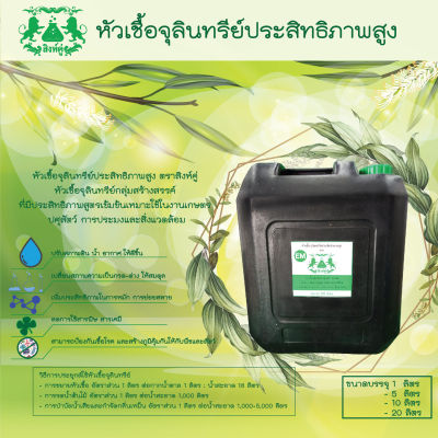 หัวเชื้อ EM ตราสิงห์คู่ ถัง 20 ลิตร