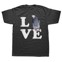 Funny I Love My African Parrot T Shirt Bird Lovers Graphic Cotton Streetwear Short Sleeve Birthday Gifts Summer Style T shirt XS-6XL