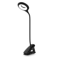 Five-speed Smart Dimming Grades Book Light Lamps With Goosenecks Clip 1800mA Battery Powered Flexible Night Reading Desk Lamp