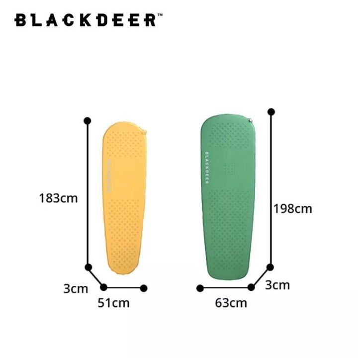 เเผ่นรองนอนพองลมเอง-blackdeer-self-inflating-small-m-สีเหลืองไซส์เล็ก