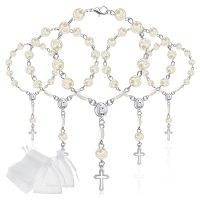 20Pcs Cross Rosary Christening Baptism Religion Church Event Wedding Boy Girl First 1St Holy Communion Baby Shower