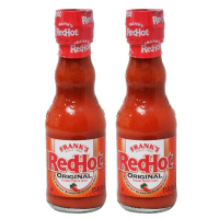 Franks RedHot Original Cayenne Pepper Sauce แฟรงค์ เรดฮ็อท ออริจินัล ซอสพริก 148 มล.x 2 ขวด