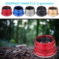 RISESPRAY 35mm F1.6 Generation 5 Manual Focus MF Prime Lens For Canon Fuji Sony Olympus Panasonic For EOS M FX M4/3 NEX