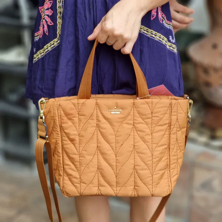 Kate Spade Ellie Quilted Women's Quilted Tan Tote Bag | Lazada PH