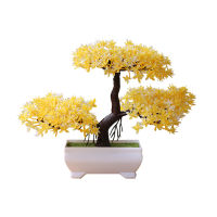 Artificial Plant Artificial Flower Home Decor Bonsai Tree Pot Plant Fake Flower Potted Ornament for Home Room Garden Decoration