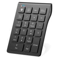 Wireless Keypad Office Keyboard 22-Keys Portable Slim Numeric Pad for Laptop Computer, PC, Desktop, Notebook