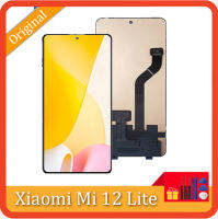 จอแสดงผล MI 12 LITE 6.55นิ้วสำหรับ Xiaomi หน้าจอสัมผัส Lcd 12 Lite หน้าจอดิจิตอลประกอบ2203129G ด้วยเครื่องมือ