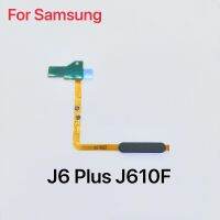 ปุ่มโฮมโค้งเหมาะสำหรับ J6 Samsung Galaxy บวกกับ J610F ปุ่มเมนูเซ็นเซอร์การรับรู้ผลตอบแทนชิ้นงอสำหรับเปลี่ยน