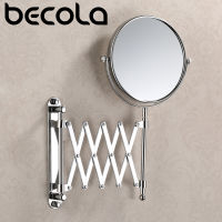 [COD]BECOLA 8นิ้ว3X ขยายรอบผนังกระจกแต่งหน้าสองด้านหดกระจกห้องน้ำ360องศาหมุนกระจกแต่งหน้า