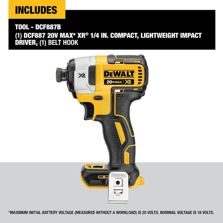 dewalt-20v-max-xr-impact-driver-brushless-3-speed-1-4-inch-tool-only-dcf887b-20v-max-xr-impact-driver-bare-tool