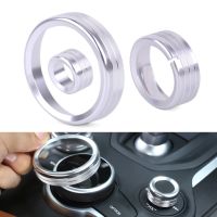 CITALL 3Pcs Car Interior Central Control Multimedia Knob Circle Cover Trim Fit for Alfa Romeo Giulia 2017