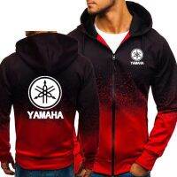 Mens Autumn Hoodies Yamaha Racing Print  Hoodies Male Zipper Sweatshirt  High Street Hooded Jackets