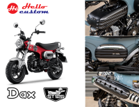 ฝาครอบข้าง + ครอบหัวฉีด + ครอบการ์ดกันร้อนท่อ HONDA Dax 125 MOTOLORDD