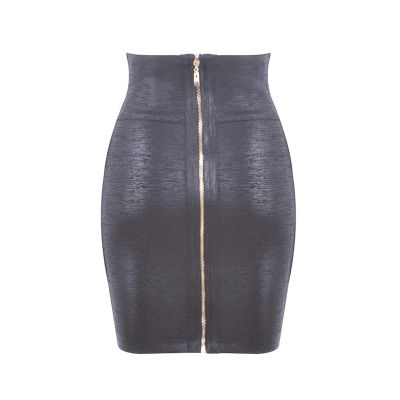 HQBORY 2020 New Elastic Leather High Waist Bodycon Mini Skirt Party Night Club Wear For All Season