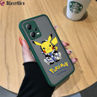 Jizetin Xiaomi Redmi โน้ต12 5G เคสโทรศัพท์กันกระแทกกล้องคลุมทั้งหมดปกป้องโทรศัพท์การ์ตูนน่ารักแฟชั่น Pikachu X5 5G Xiaomi Poco