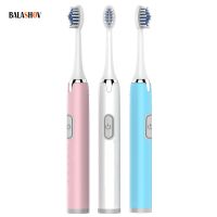 ZZOOI Electric Toothbrushes For Adults Kid Whitening Toothbrush IXP7 Waterproof Replaceable AA Battery Version Brush Head Travel Set