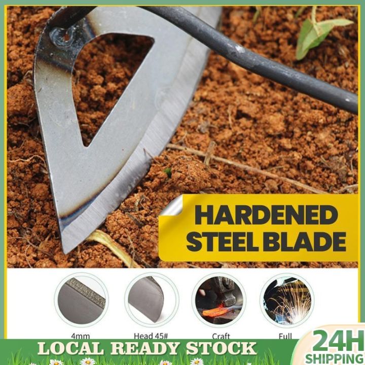 Steel Hardened Hollow Hoe Weeding For Farm Garden Tools Handheld Rake ...