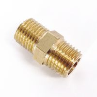 1/8" 1/4" 3/8" 1/2" 3/4" 1" BSP Male Thread Brass Pipe Fitting Nipple Coupler Connector Adapter Valves