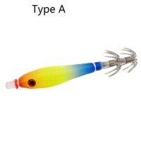 2Pcs Luminous ผ้าม้วนกุ้งทะเล Squid Hook Ocus Jig Hook ตกปลาระเบิด Hook Blowing Tube เหยื่อตกปลา