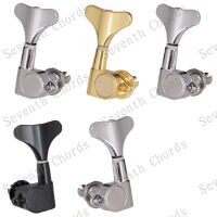 A Set 5 Pcs Bass Guitar String Tuning Pegs Tuners Machine Heads for 5 String Bass Replacement  -  Fish tail Buttons