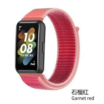 สายห่วงไนลอนสำหรับ Huawei 7 8สายรัดกีฬาสมาร์ทวอทช์อุปกรณ์เสริมสร้อยข้อมืออะไหล่แบบปรับได้สำหรับนาฬิกา Huawei สายนาฬิกา Huawei สาย78