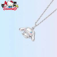 Sanrio Cinnamoroll Glue Drop Big Eared Dog Pendant Necklace Girls Niche Design Gift Chain Pendant Women Accessories Kids Gifts