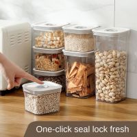 Kitchen Storage Tank Grains Coffee Beans Spice Food Container Transparent Sealed Box Food-Grade Plastic Can Sealed Storage Box