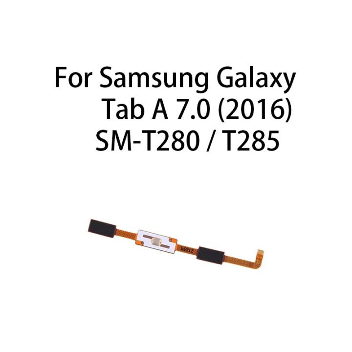 กลับแป้นพิมพ์เซนเซอร์เมนูปุ่มโฮมโค้งสายสำหรับซัมซุง Galaxy Tab A 7.0 (2016) / SM-T280 / T285 LPX3762อะไหล่ทดแทน