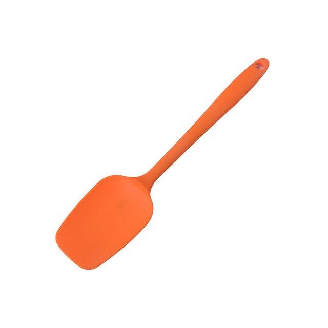 Hot Universal Heat Resistant Integrate Handle Silicone Spoon Scraper  Spatula Ice Cream Cake Kitchen Convenience Tool Utensils