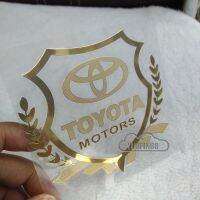 Style Toyota Logo Car Side VIP Emblem Sticker Medal Metal Film Label Car Body Door Window Decorative Stickers For Toyota Crown Avanza Passo Wish Corsa Pajero Altis Alpha Aqua vanguard Vigo Curren Innova Camry Corona Prado Yaris hui