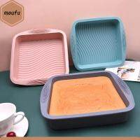 MOUFU Bakeware เครื่องมือทำขนมอบจานขนมพิมพ์ทำพุดดิ้งแม่พิมพ์มูสส์ถาดอบเค้กสี่เหลี่ยมขนาดใหญ่