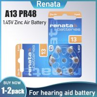 6-12PCS Renata 1.45V Zinc Air Hearing Aid Batteries A13 13A 13 P13 PR48 For Siemens S13 e13 13 p13 Hearing Aids Medicine  First Aid Storage