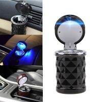 ﹊◘▤ Diamond Facets Car Ashtray with LED Light(Dark Red)