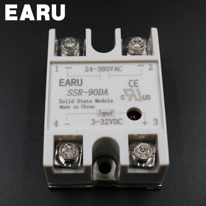 good-quality-euouo-shop-dc-3-32โวลต์อินพุต-ac-24-480โวลต์เอาท์พุท-ssr-90a-โซลิดสเตรีเลย์-ssr-90da-ssr-90-da-สำหรับ-pid-ควบคุมอุณหภูมิหม้อแปลง