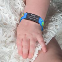 【LZ】 Free Engraving Personalized Medical Alert ID Kids Bracelet Safty Silicone Custom ICE Bracelet For Child Baby Girl Boy