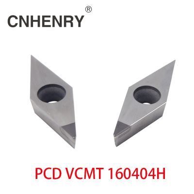จัดส่งฟรี 2 PCS PCD Turning Inserts VCMT 160404 CNC PCD Diamond Inserts For Lathe Tools MVJNR/ MVVNN / MVUNR