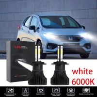 ชุดหลอดไฟหน้า LED 6000K สีขาว สําหรับ Honda Jazz (GK) 3rd Gen 2014-2019 2 ชิ้น รับประกัน 10 เดือน