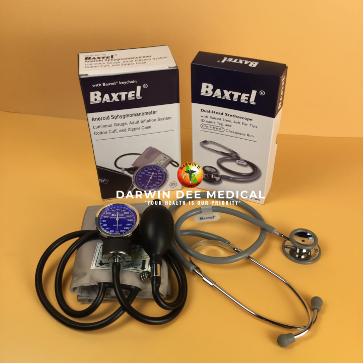 BAXTEL BLOOD PRESSURE MONITOR MANUAL SET (SPHYGMOMANOMETER ANEROID WITH