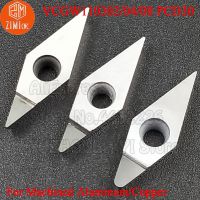 VCGW110302 PCD VCGW110304 PCD VCGW110308 PCD 30 คาร์ไบด์เพชรแทรกเครื่องมือกลึง CNC VCGW Blade สําหรับอลูมิเนียมทองแดง