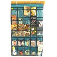 25 Clear Pockets Classroom Pocket Chart For Teacher Door Hanging Calculator Organizer O30 19 dropship